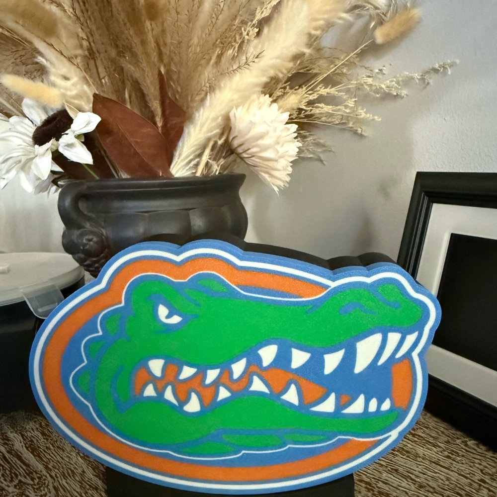 Gator Logo Wall Decor - Green and Orange